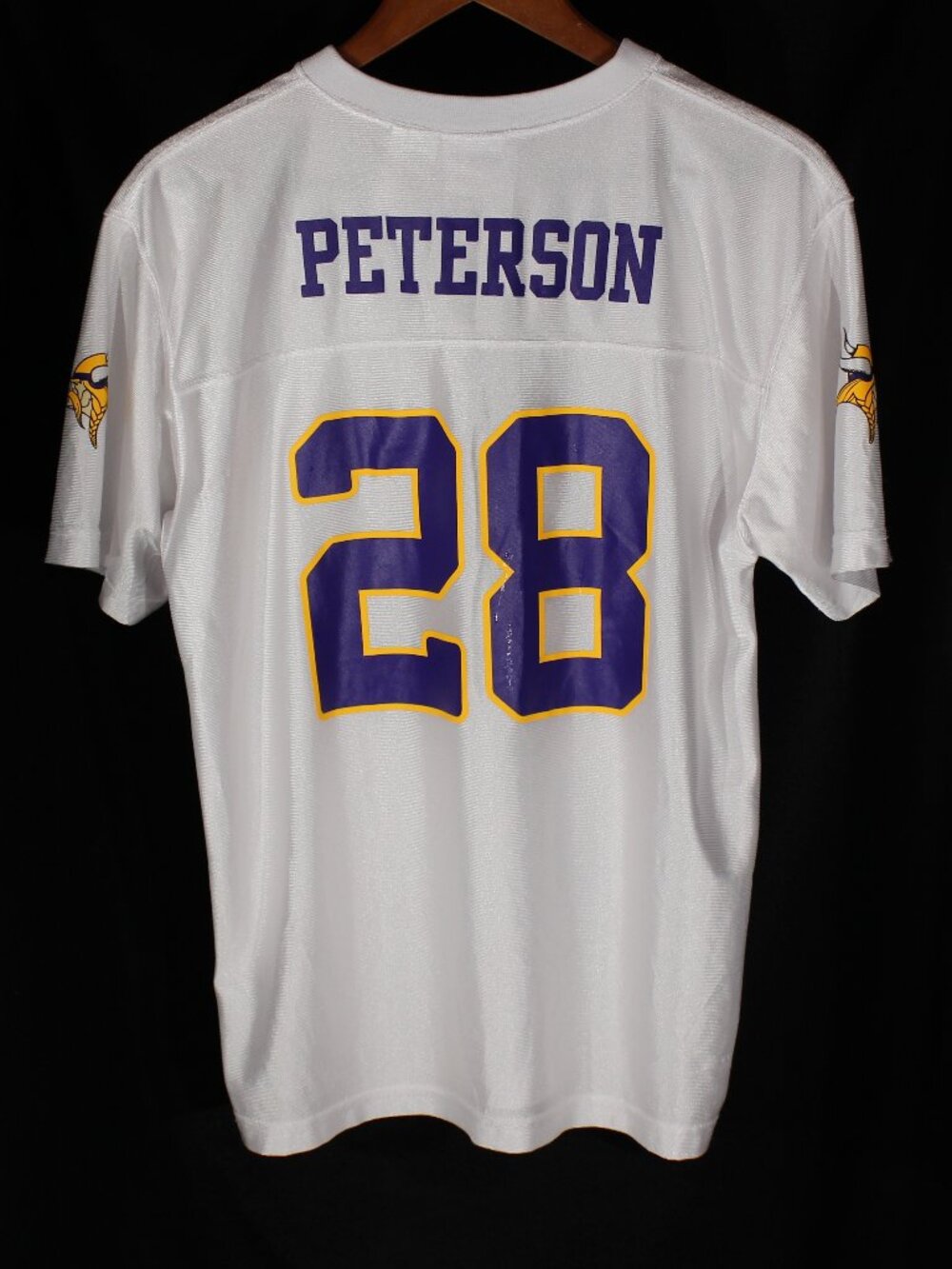 NFL Team Apparel Minnesota Vikings #28 Adrian Peterson Away Jersey - Youth XL